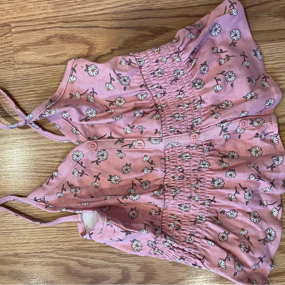 Floral Pink Kids Tank Top